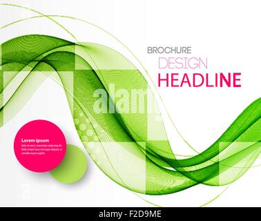 Abstrakte geschwungene Linien Hintergrund. Template-Broschüre design Stock Vektor