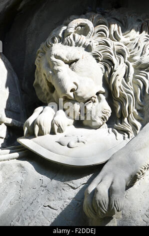 Das Löwendenkmal in Luzern, Schweiz Stockfoto