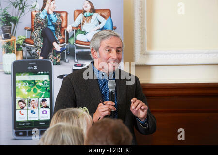 Matthew Rice im literarischen Oldie Mittagessen 16.09.15 Stockfoto