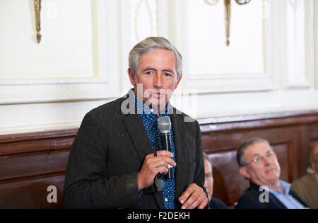 Matthew Rice im literarischen Oldie Mittagessen 16.09.15 Stockfoto