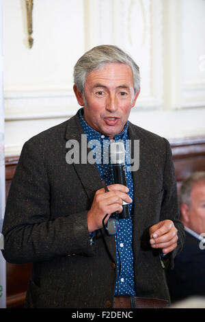 Matthew Rice im literarischen Oldie Mittagessen 16.09.15 Stockfoto