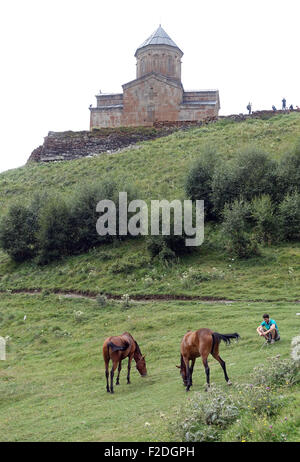 Kasbegi Berge, Mzcheta-Mtianeti, Georgia Caucasus Stockfoto