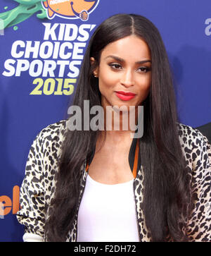 Nickelodeon Kids' Choice Awards Sport 2015 statt am UCLA Pauley Pavillion Featuring: Ciara wo: Los Angeles, California, Vereinigte Staaten von Amerika bei: 16. Juli 2015 Stockfoto