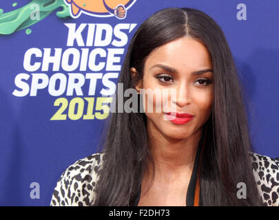 Nickelodeon Kids' Choice Awards Sport 2015 statt am UCLA Pauley Pavillion Featuring: Ciara wo: Los Angeles, California, Vereinigte Staaten von Amerika bei: 16. Juli 2015 Stockfoto