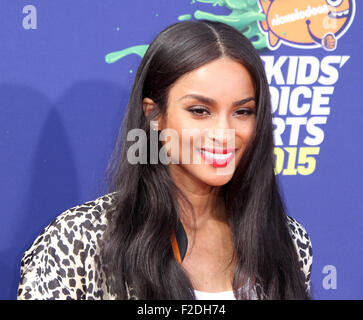 Nickelodeon Kids' Choice Awards Sport 2015 statt am UCLA Pauley Pavillion Featuring: Ciara wo: Los Angeles, California, Vereinigte Staaten von Amerika bei: 16. Juli 2015 Stockfoto