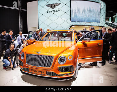 Bentley Bentayga, internationalen Motorshow, IAA, Frankfurt, Auto Show, stehen Stockfoto