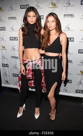 Wilhelmina models Host New York Mode Woche Männer s/s 2016 Party im Festzelt mit: Monika, Kelsey Where: New York, New York, Vereinigte Staaten von Amerika bei: 16. Juli 2015 Stockfoto