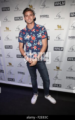 Wilhelmina models Host New York Mode Woche Männer s/s 2016 Party im Festzelt mit: RJ König wo: New York, New York, Vereinigte Staaten von Amerika bei: 16. Juli 2015 Stockfoto