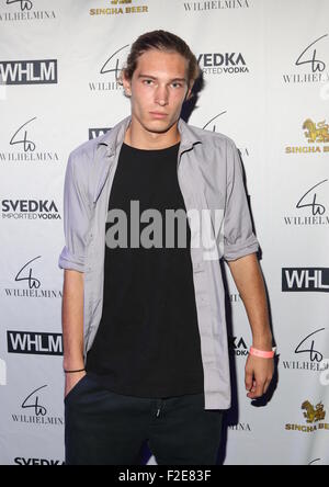 Wilhelmina models Host New York Mode Woche Männer s/s 2016 Party im Festzelt mit: Stevan Mund wo: New York, New York, Vereinigte Staaten von Amerika bei: 16. Juli 2015 Stockfoto