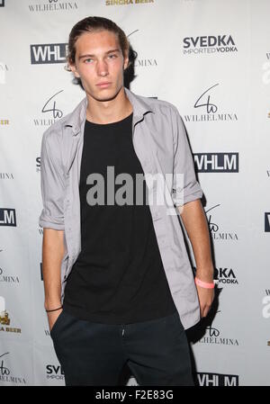 Wilhelmina models Host New York Mode Woche Männer s/s 2016 Party im Festzelt mit: Stevan Mund wo: New York, New York, Vereinigte Staaten von Amerika bei: 16. Juli 2015 Stockfoto