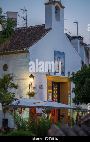 Die Kapelle Santiago in Altstadt von Marbella, Spanien. Stockfoto