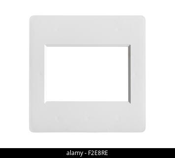 Einzelbild-Folie ohne Folie isoliert auf weiss Stockfoto