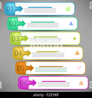 Moderne Infografiken Banner Stockfoto