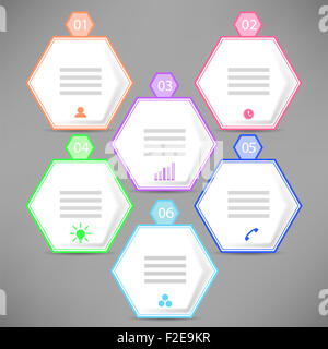 Moderne Infografiken Banner Stockfoto