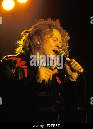 SIMPLY RED-UK-Gruppe mit Mick Hucknall im Jahr 1989 Stockfoto