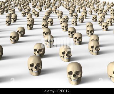 mit Scull isoliert auf dunklem Hintergrund mit Beschneidungspfad. Stockfoto