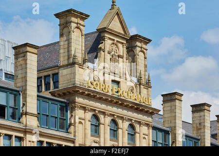 Corn Exchange in Manchester Stadtzentrum Exchange Square UK Großbritannien britische Großbritannien Europa Europäische Insel Engla Stockfoto