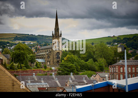 St. Pauls-Kirche ist im Brook Street, Macclesfield, Cheshire, England. Es ist eine aktive anglikanische Pfarrkirche im Dekanat m Stockfoto