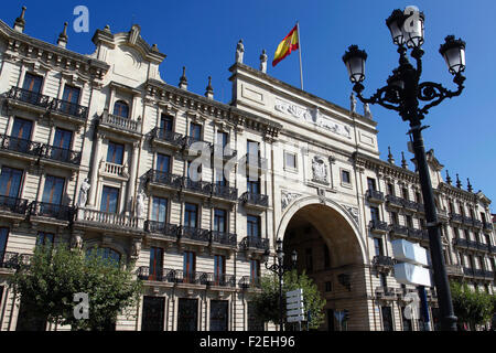 Banco de Santander Gebäude in Santander, Spanien. Stockfoto