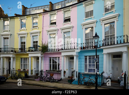 Paddington-Lage: das Haus der Familie Brown: Chalcot Crescent, Primrose Hill, London Stockfoto