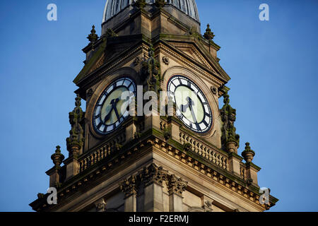 Bolton-Rathaus mit Blick auf Victoria Square in Bolton, wurde zwischen 1866 und 1873 für die Grafschaft B Greater Manchester, England, gebaut. Stockfoto