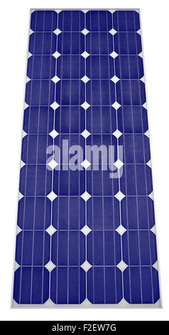 Solar-Panel isoliert auf weißem Hintergrund Beschneidungspfad Stockfoto