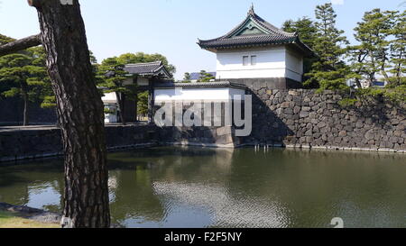 Kikyo Mo Tor am Kaiserpalast in Tokio Stockfoto
