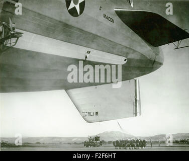 USS Macon ZRS-5 Navy letzte Luftschiff Nordinsel 11 Feb Stockfoto