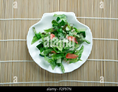 Ulam - traditioneller Salat Kräuter von Malaysia. Stockfoto