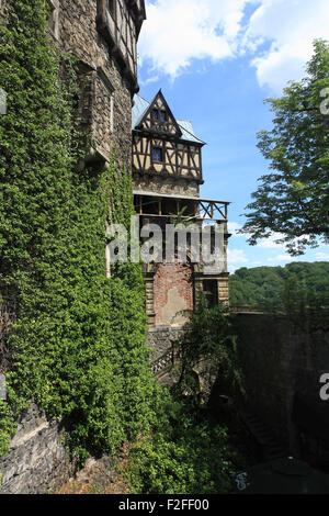 senken Sie das Schloss Fürstenstein, ehemalige deutsche Schloss Fürstenstein in der Nähe Walbrzych, Waldenburg, Schlesien, Polen, Europa Stockfoto