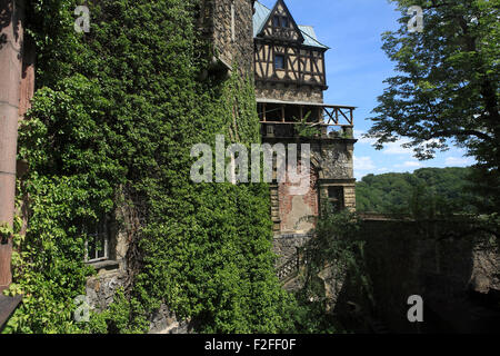 senken Sie das Schloss Fürstenstein, ehemalige deutsche Schloss Fürstenstein in der Nähe Walbrzych, Waldenburg, Schlesien, Polen, Europa Stockfoto