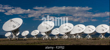 Radioteleskop Gerichte des Very Large Array Radio Observatory in den Plains St. Agustin nahe Socorro, NM, USA Stockfoto