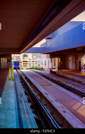 Bahnhof in Downtown Miami, Miami, Florida, USA Stockfoto