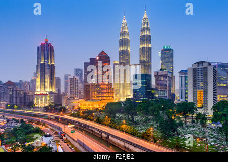 Skyline von Kuala Lumpur, Malaysia. Stockfoto