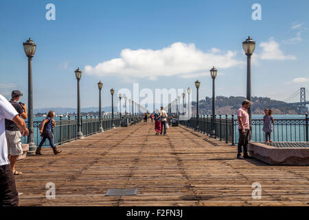 Pier 7 in Embarcadero, San Francisco, Kalifornien, USA Stockfoto