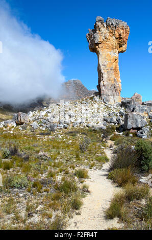 Annäherung an die Malteser Kreuz-Rock-Formation in die Cederberge, Südafrika Stockfoto