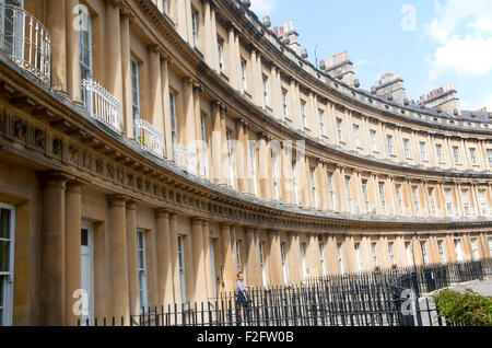 Des Königs Zirkus Architekt John Wood dem älteren und jüngeren gebaut zwischen 1754 und 1768, Bath, Somerset, England, UK Stockfoto