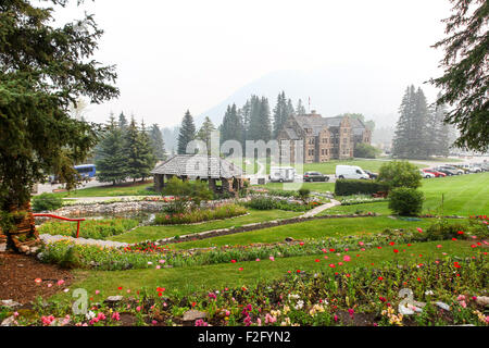 Der Hauptsitz des Parks Kanada Nationalparks oder Parcs National in Banff Nationalpark Alberta Kanada Stockfoto