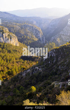 Vall de Ebo in der Provinz Alicante-Spanien Stockfoto