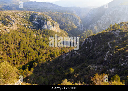 Vall de Ebo in der Provinz Alicante-Spanien Stockfoto