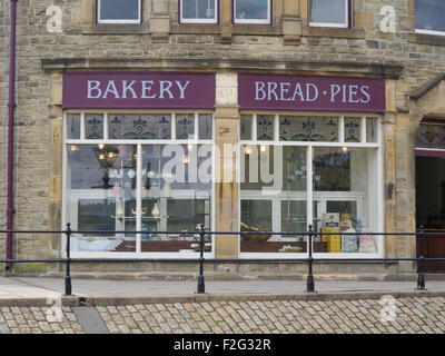 Vorderseite des traditionellen Bäckerei bei Beamish Open Air Museum, County Durham, England Stockfoto