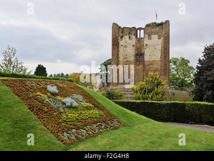 Guildford Surrey UK - Alice im Wunderland Themengärten in den Schlosspark Stockfoto