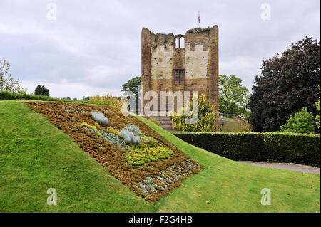 Guildford Surrey UK - Alice im Wunderland Themengärten in den Schlosspark Stockfoto