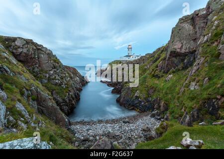 Fanad Leuchtturm auf den meisten northernly Küste Irlands im Co. Donegal. Stockfoto