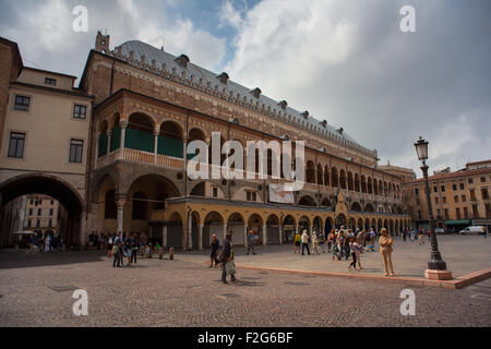 Padua, Italien - 28 AUGUST: Blick auf den Palazzo della Ragione am 28. August 2014 Stockfoto