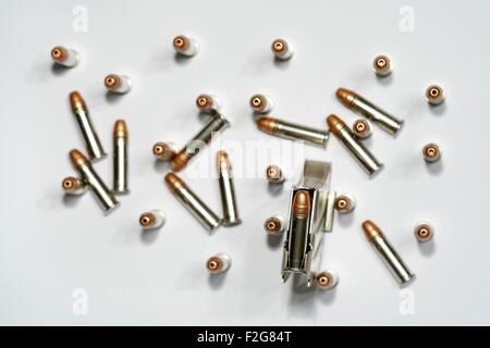 22lr Rimfire Munition CCI Stinger und 5-Schuss-Magazin Stockfoto