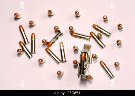 22lr Rimfire Munition CCI Stinger und 5-Schuss-Magazin Stockfoto