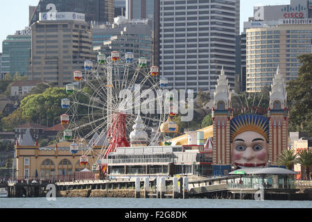 Luna Park, Sydney, Australien. Stockfoto