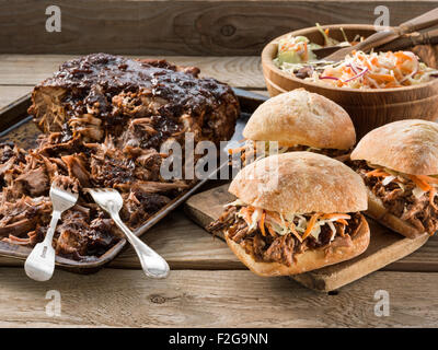 Zog Schweinefleisch Stockfoto