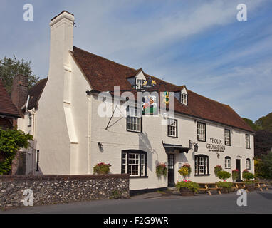 Ye Olde George Inn, East Meon, Hampshire, England Stockfoto